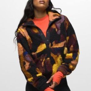 Prana Polar Escape Snap Up Sz XS